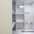 "Thin" chamfered shelving details